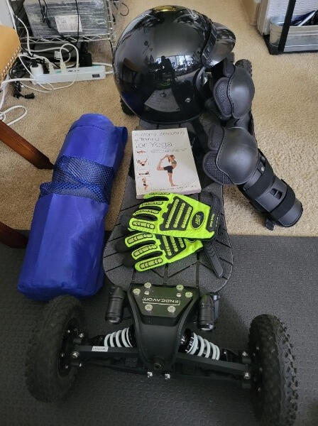 Getting my gear ready for a morning ride