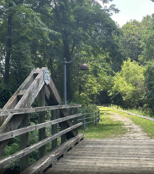 Thee old wooden bridge that slowed me down